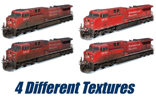 Trainz 2019 DLC - CP AC4400CW #9800-9840 Repaint