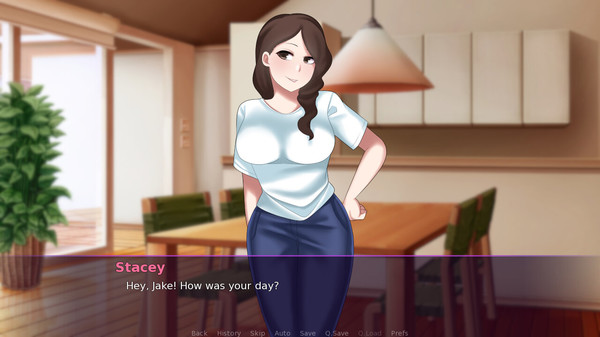 Screenshot of My Stepmom is a Futanari 3 gameplay showing in-action mechanics