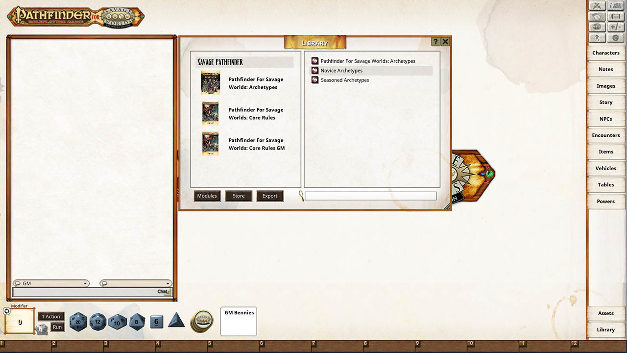 Fantasy Grounds - Pathfinder(R) for Savage Worlds Archetype Set 1 screenshot 1