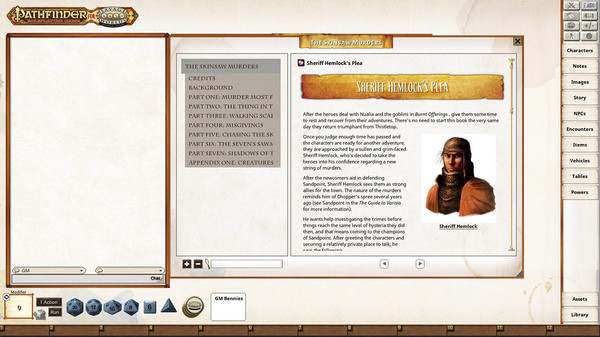 Fantasy Grounds - Pathfinder(R) for Savage Worlds: Rise of the Runelords! Book 2 - The Skinsaw Murders
