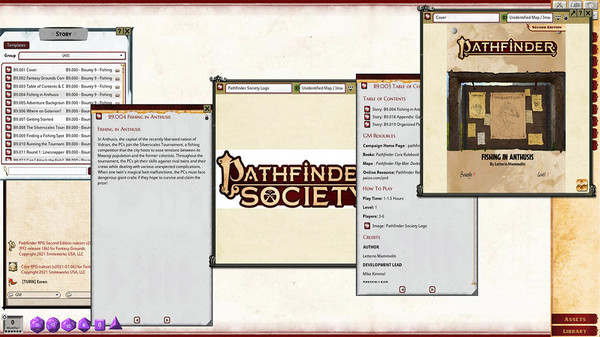 Fantasy Grounds - Pathfinder 2 RPG - Pathfinder Bounty #9: Fishing in Anthusis