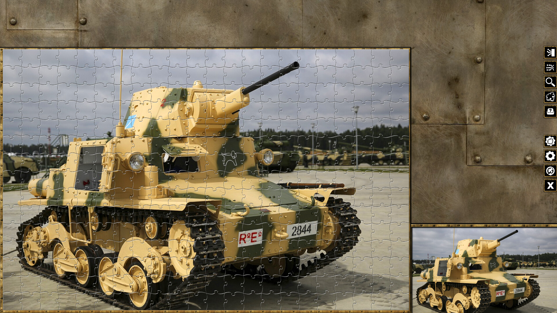 Pixel Puzzles WW2 Jigsaw - Pack: Italian Tanks Featured Screenshot #1