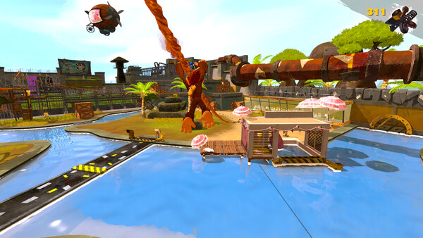 Screenshot of Monkey Do! gameplay showing in-action mechanics