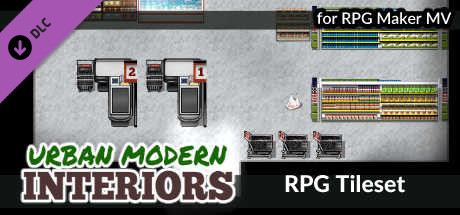 RPG Maker MV - KR Urban Modern Tileset - Interiors banner image