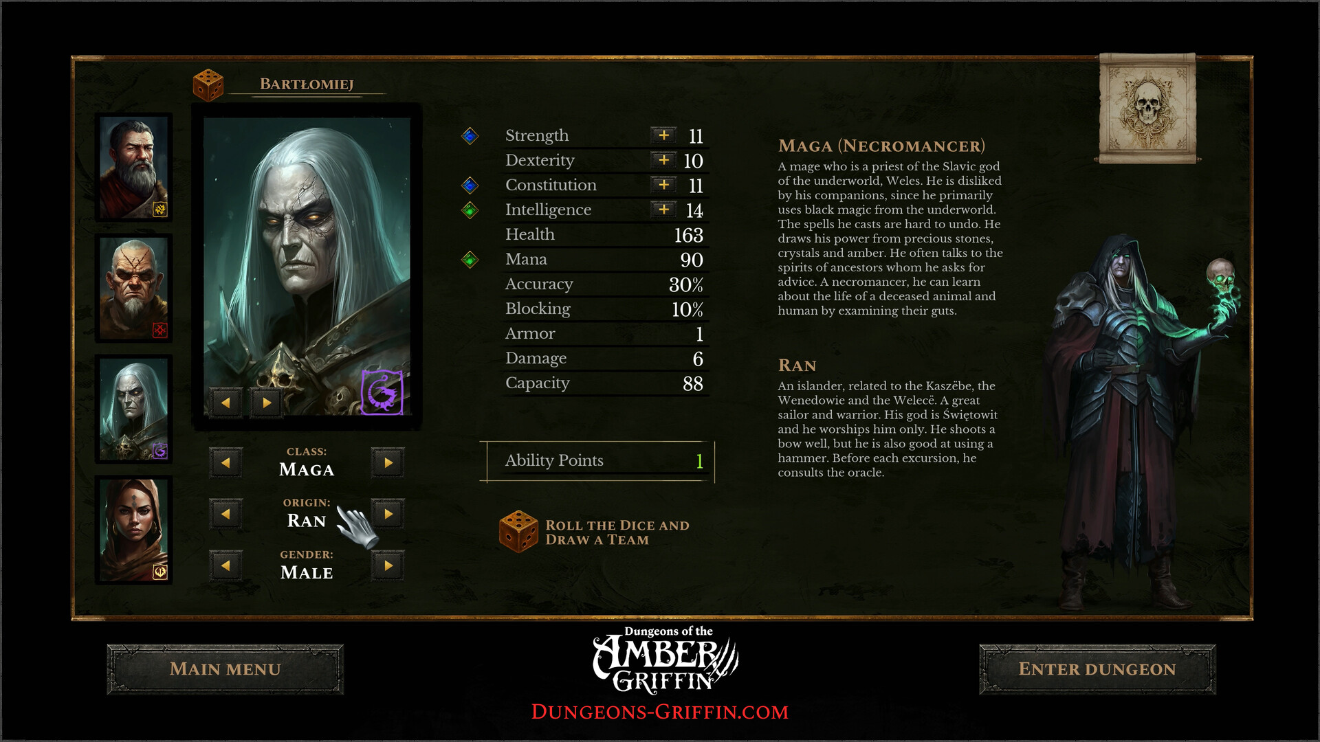 Dungeons of the Amber Griffin screenshot 1