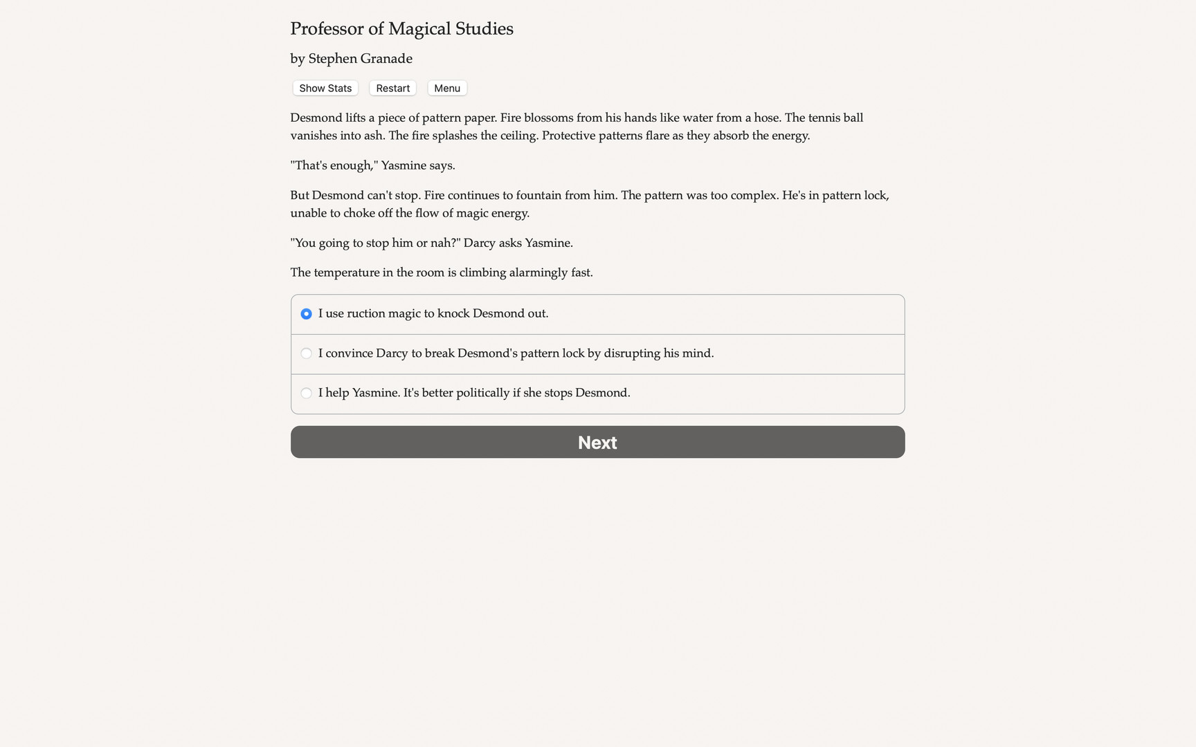 #4. Professor of Magical Studies (Steam) 由: Choice of Games