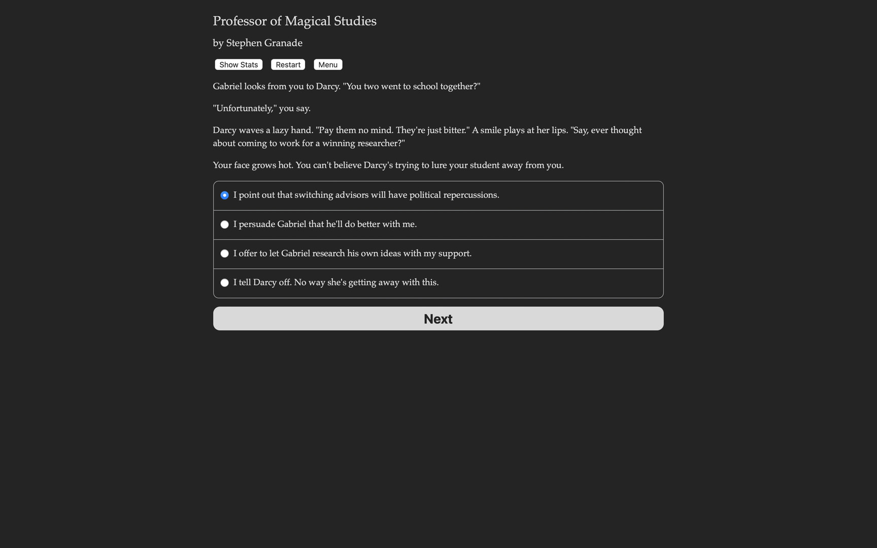 Professor of Magical Studiesのスクリーンショット 1