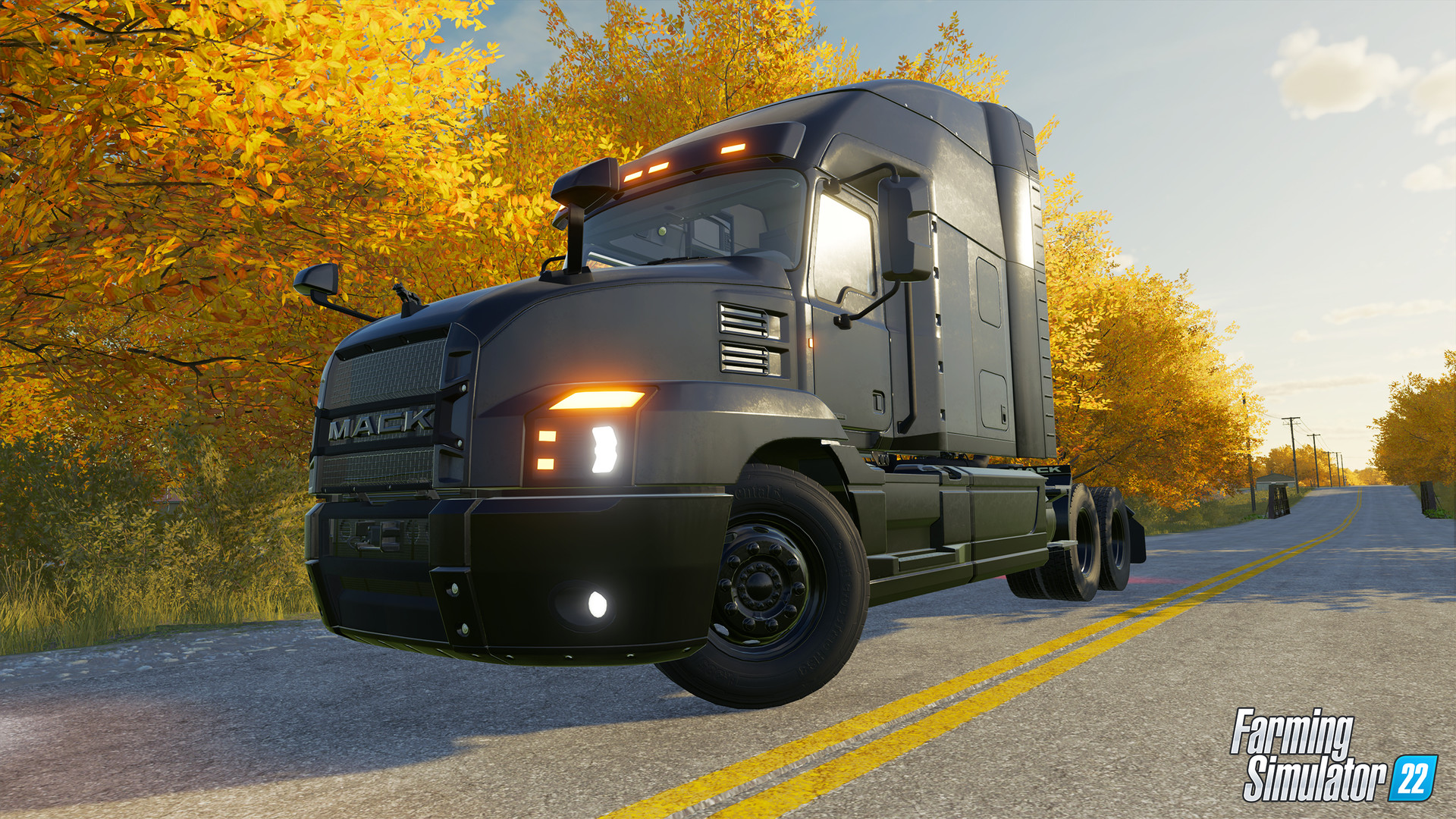 Скриншот Farming Simulator 22: Mack Trucks - Black Anthem — кадр 1