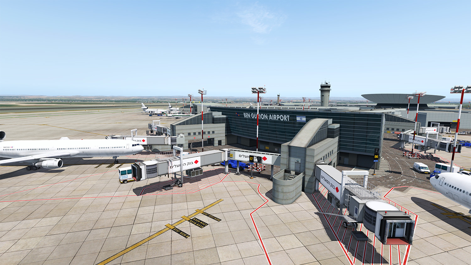 X-Plane 11 - Add-on: Aerosoft - Airport Ben Gurion Featured Screenshot #1