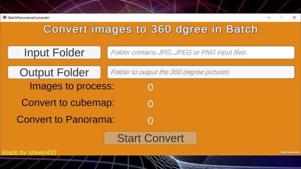 VR Image Batch Converter screenshot 1