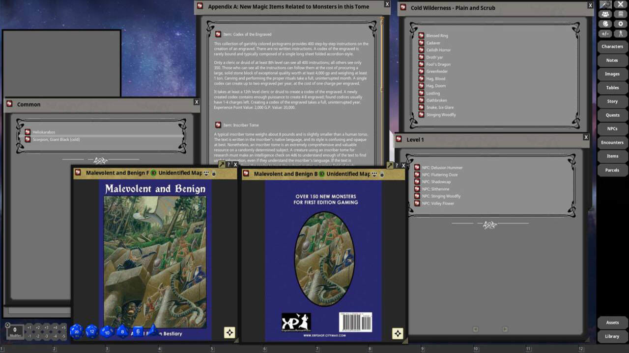 Fantasy Grounds - Malevolent and Benign Iのスクリーンショット 1