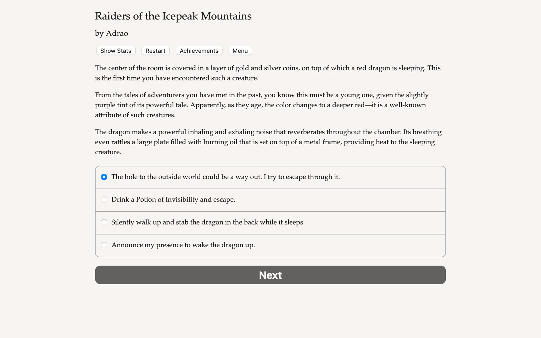 Raiders of the Icepeak Mountains screenshot 2
