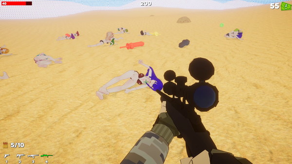 Screenshot z Dune Girls Attack!