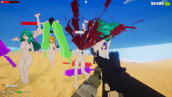 Screenshot z Dune Girls Attack!