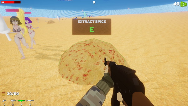 Screenshot z Dune Girls Attack!