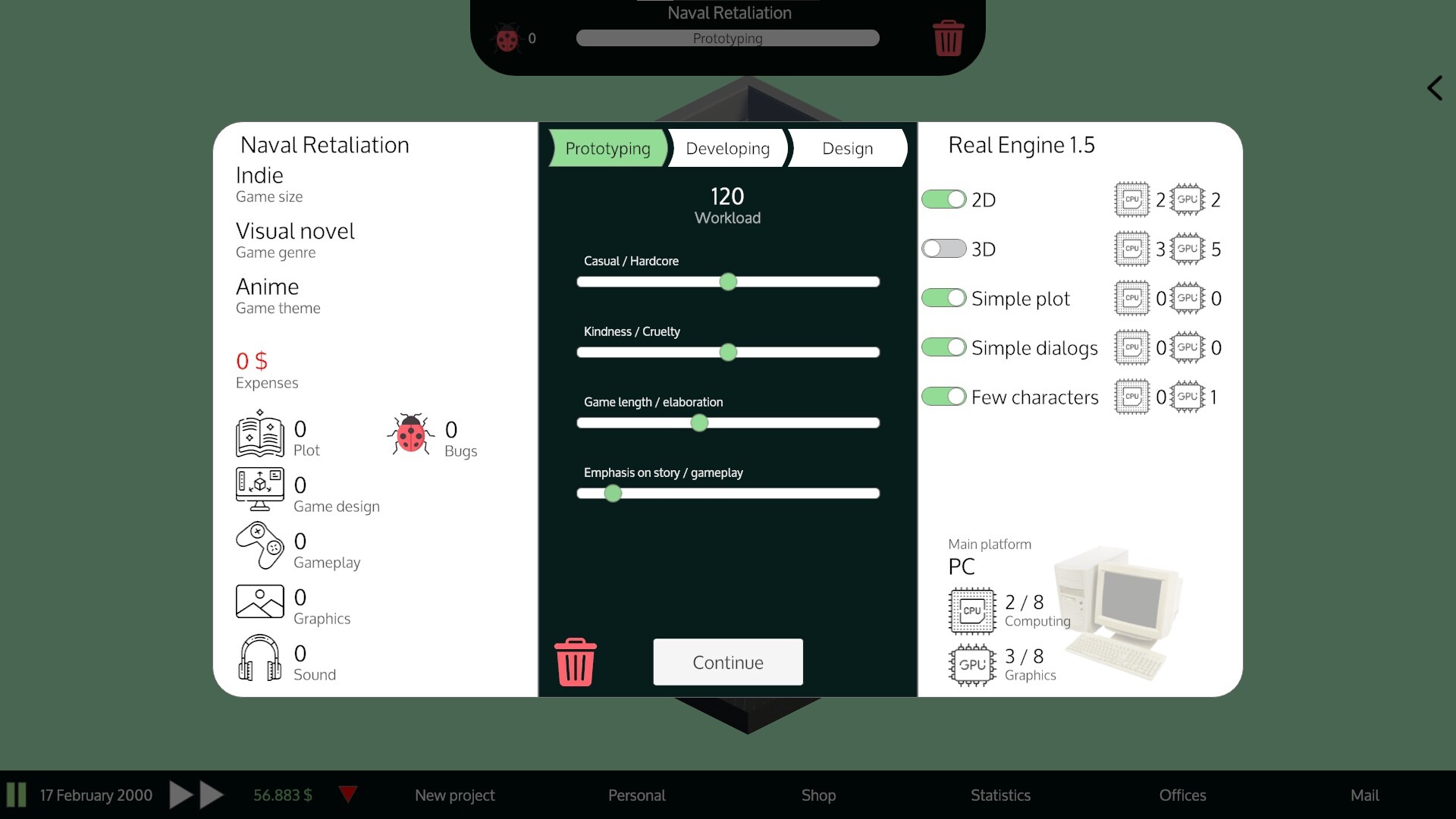 #5. Modern Game Tycoon (Steam) By: NordCode