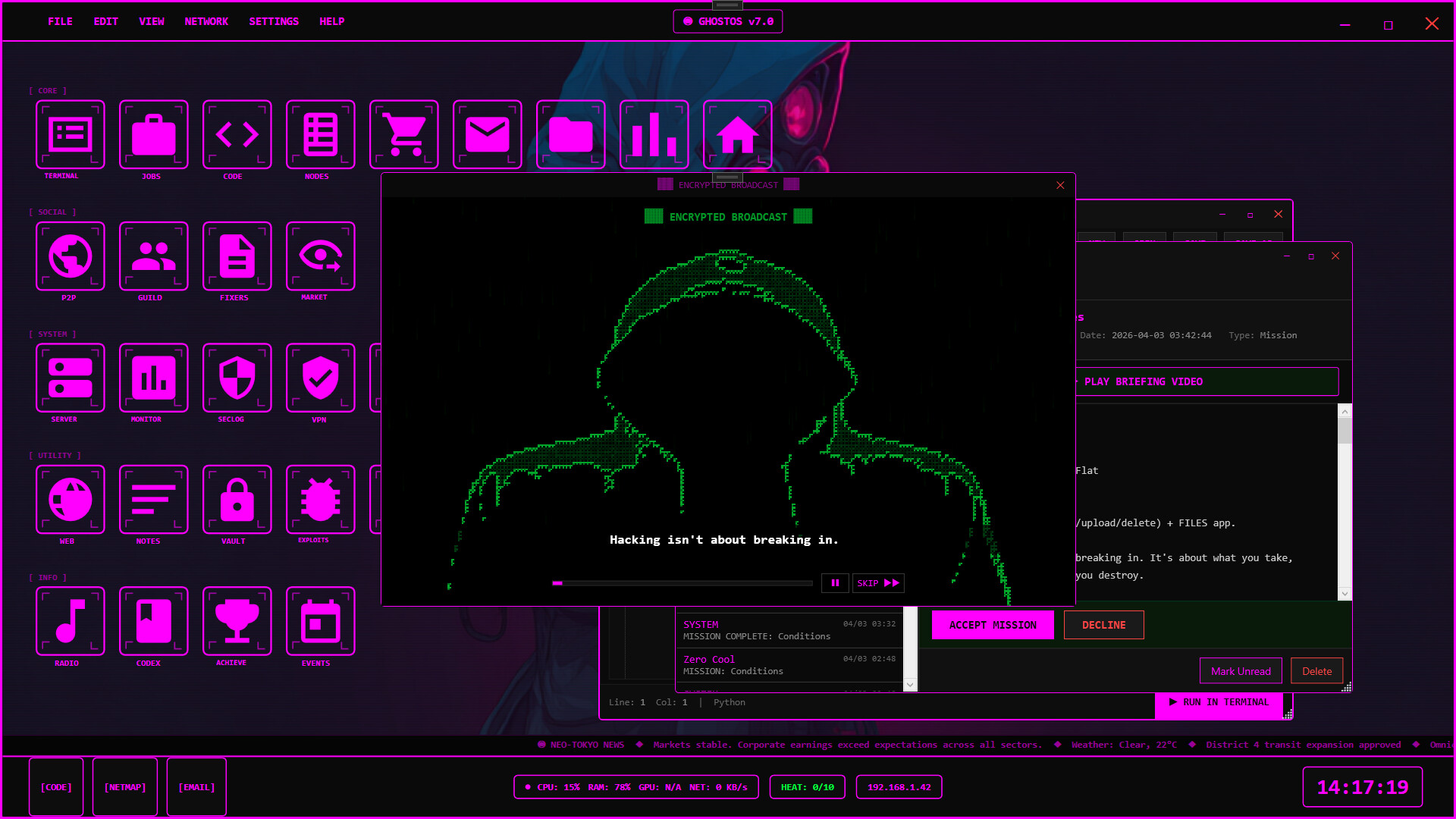 Ghost Network : Dark Hacker screenshot 3