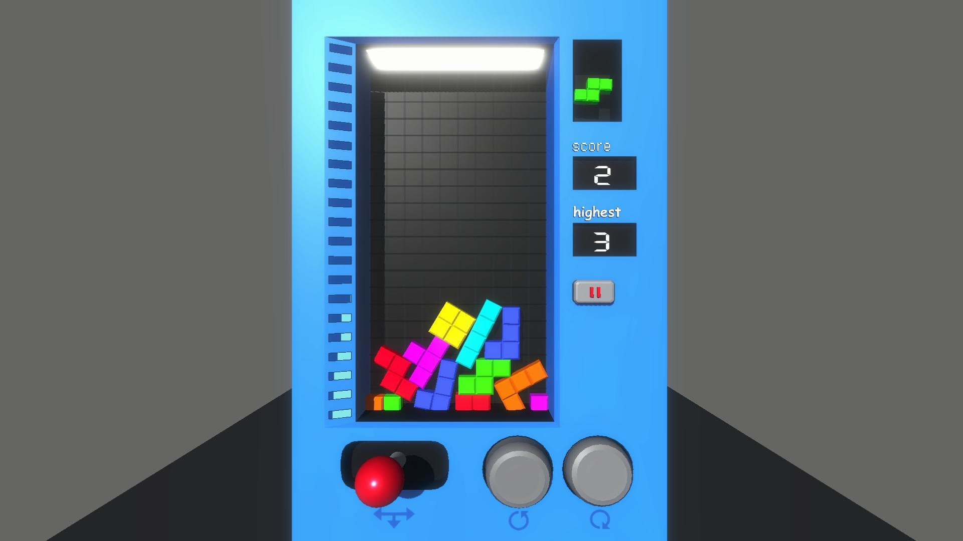 #2. PhyTetris-Physics Tetris (Steam) 由: ongmaker熔核工作室