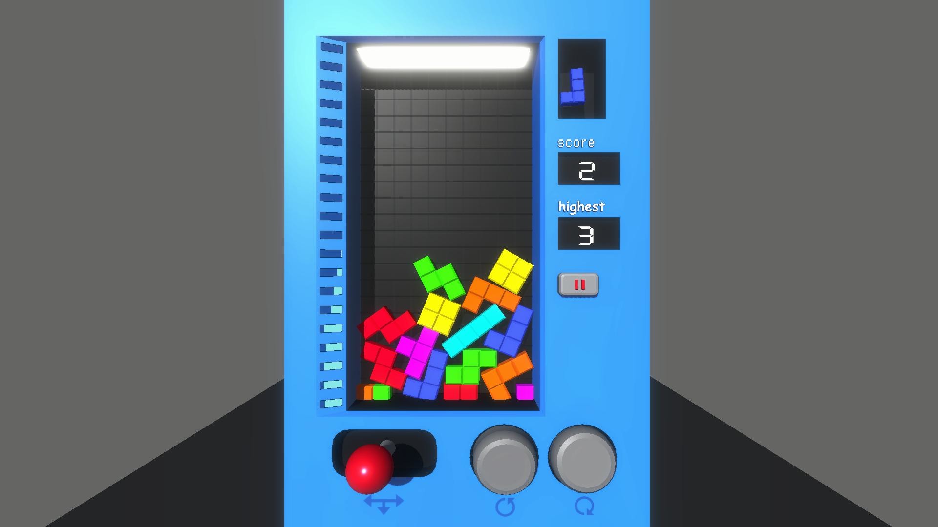 #3. PhyTetris-Physics Tetris (Steam) 由: ongmaker熔核工作室