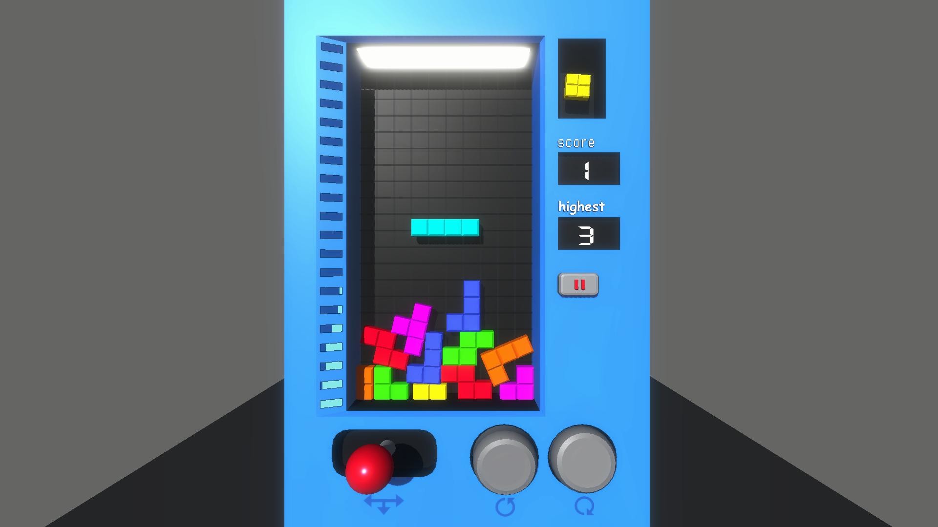 #1. PhyTetris-Physics Tetris (Steam) 由: ongmaker熔核工作室