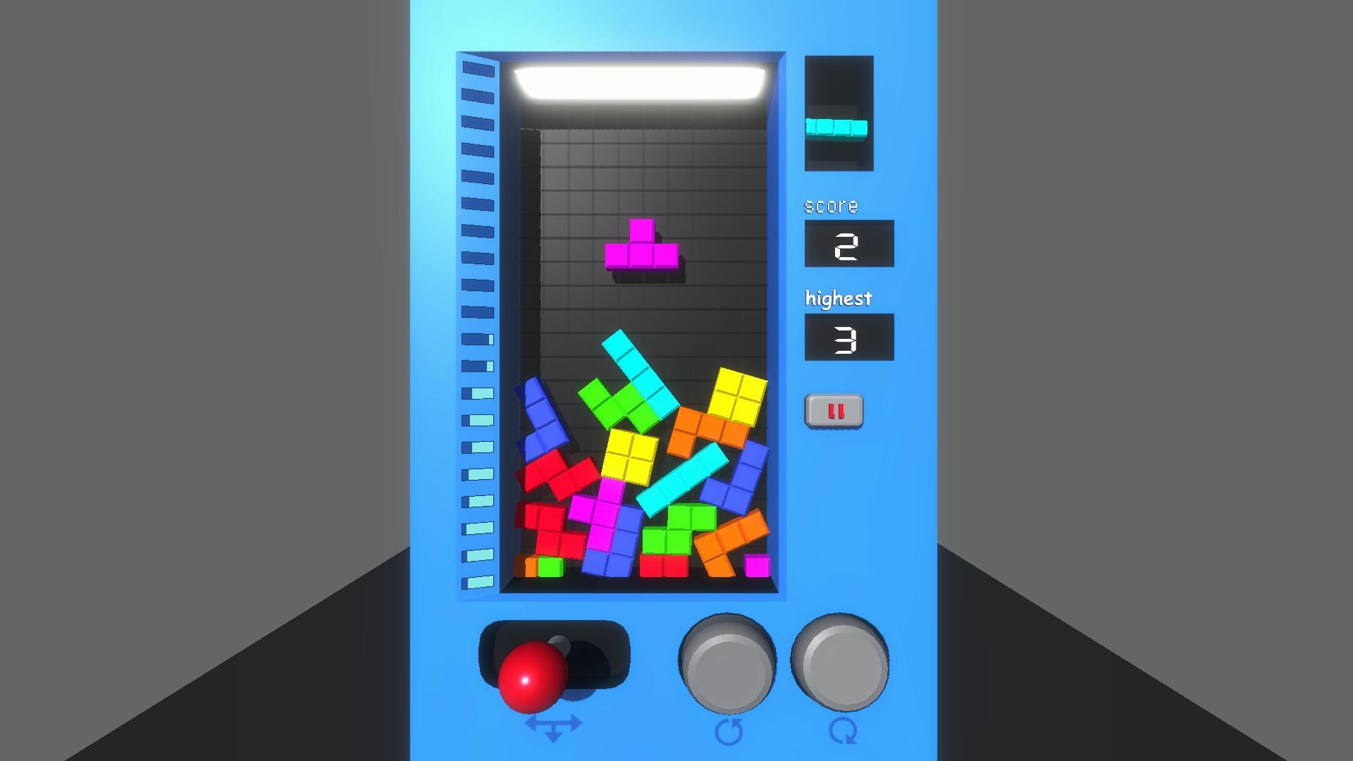 #4. PhyTetris-Physics Tetris (Steam) 由: ongmaker熔核工作室