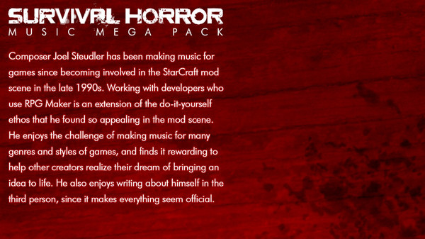 RPG Maker MZ - Survival Horror Music Pack
