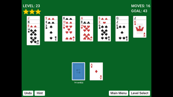 Screenshot z Golf Solitaire Simple Screenshot z Golf Solitaire Simple