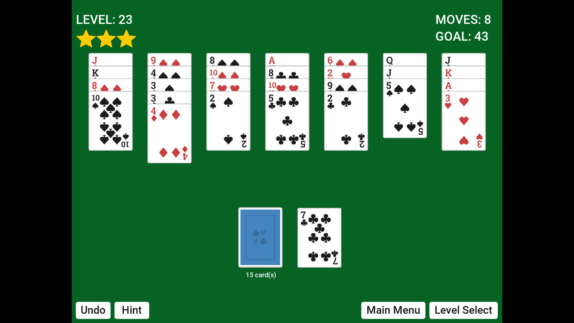 Golf Solitaire Simple screenshot #13