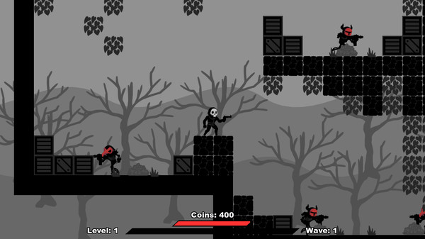 Screenshot z Skull Bullets