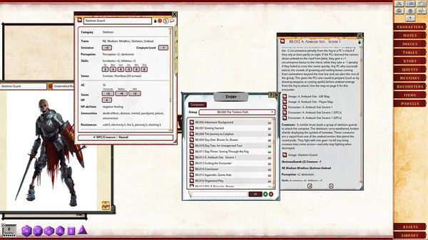 Fantasy Grounds - Pathfinder 2 RPG - Pathfinder Bounty #8: The Tireless Path