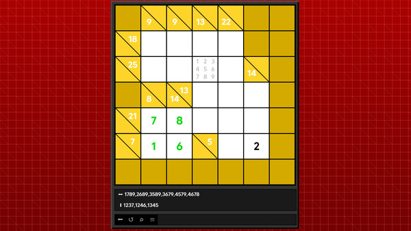 Screenshot z Super Kakuro