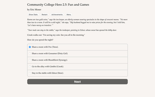 Screenshot z Community College Hero: Fun and Games