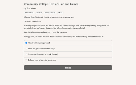 Screenshot z Community College Hero: Fun and Games