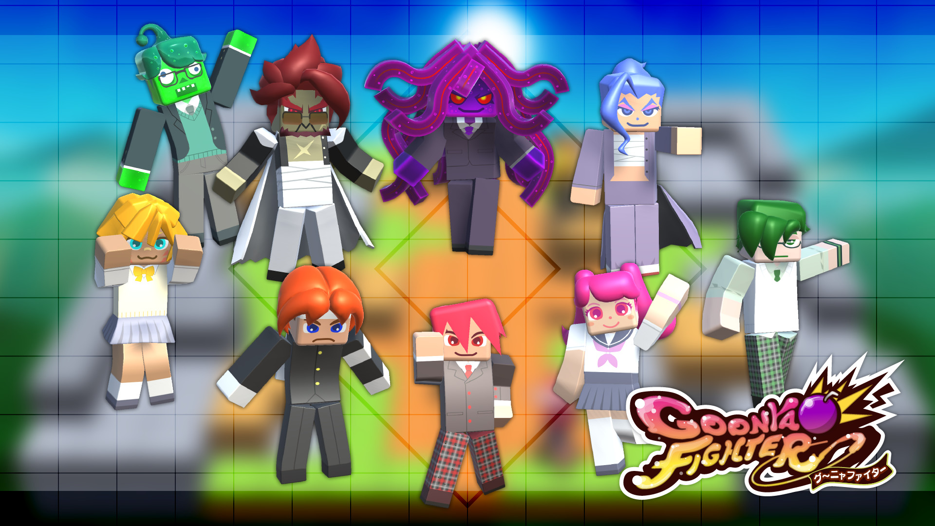GoonyaFighter - Additional skin: All character skins (College Days ver.) Featured Screenshot #1