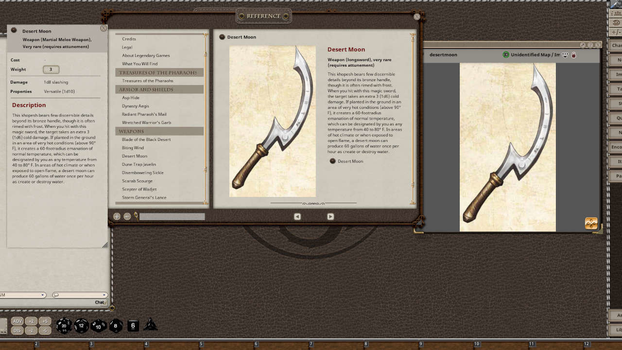 Fantasy Grounds - Treasury of the Pharaohsのスクリーンショット 1