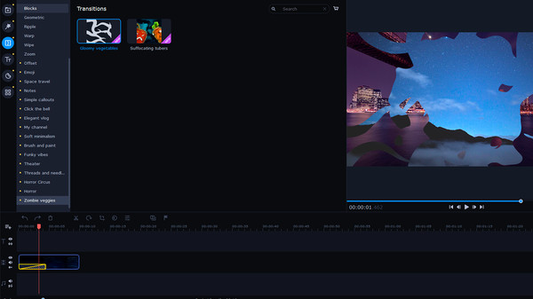Movavi Video Editor Plus 2022 - Horror Stories Set screenshot 1