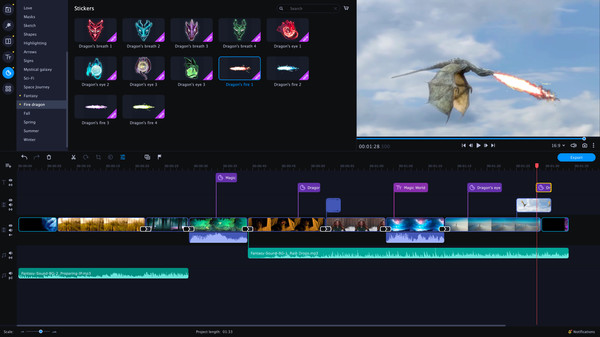 Movavi Video Suite 2022 - Magic World Set screenshot 4