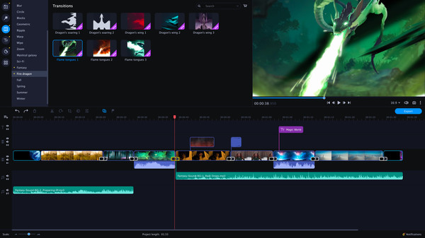 Movavi Video Suite 2022 - Magic World Set screenshot 3