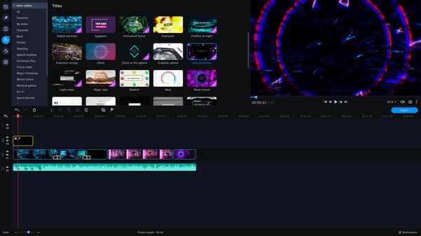 Movavi Video Suite 2022 - VHS Intro Pack screenshot 1