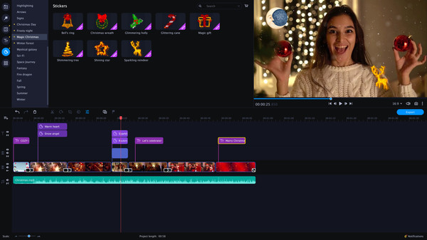 Movavi Video Suite 2022 - Christmas Party Set screenshot 2