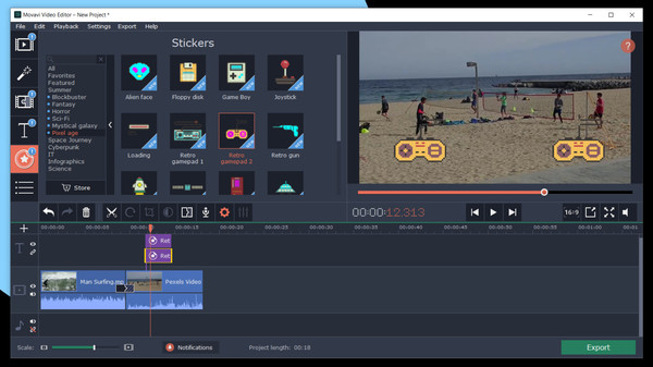 Movavi Video Suite 2022 Effects - Pixel Age Pack screenshot 5