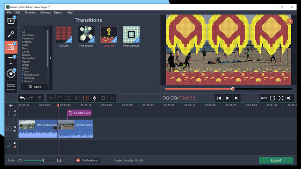 Movavi Video Suite 2022 Effects - Pixel Age Pack screenshot 1