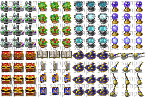 RPG Maker MV - Magic Shop Animated Interior Pack