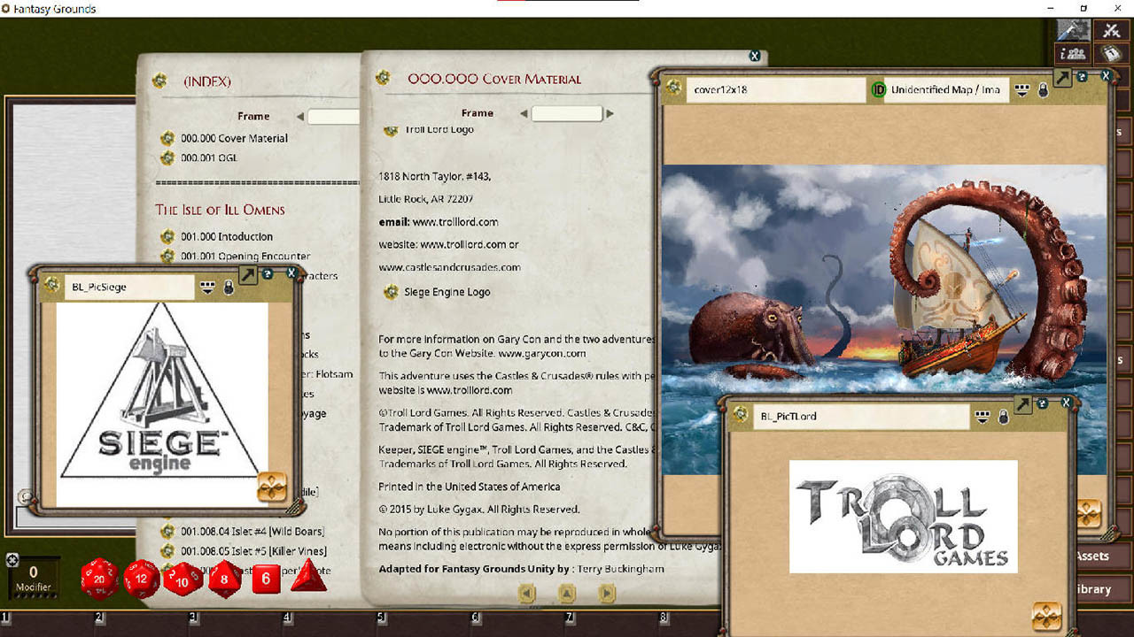 Fantasy Grounds - Blighted Lands III - Isle of Ill Omenのスクリーンショット 1