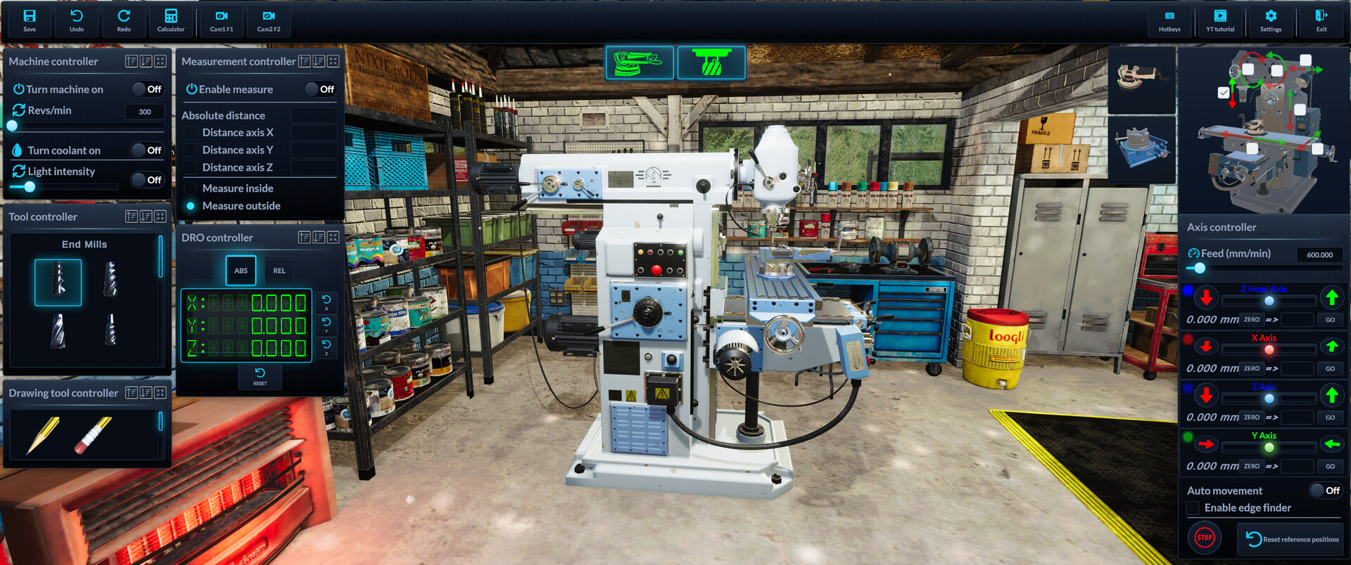 Milling machine 3D 스크린샷 2
