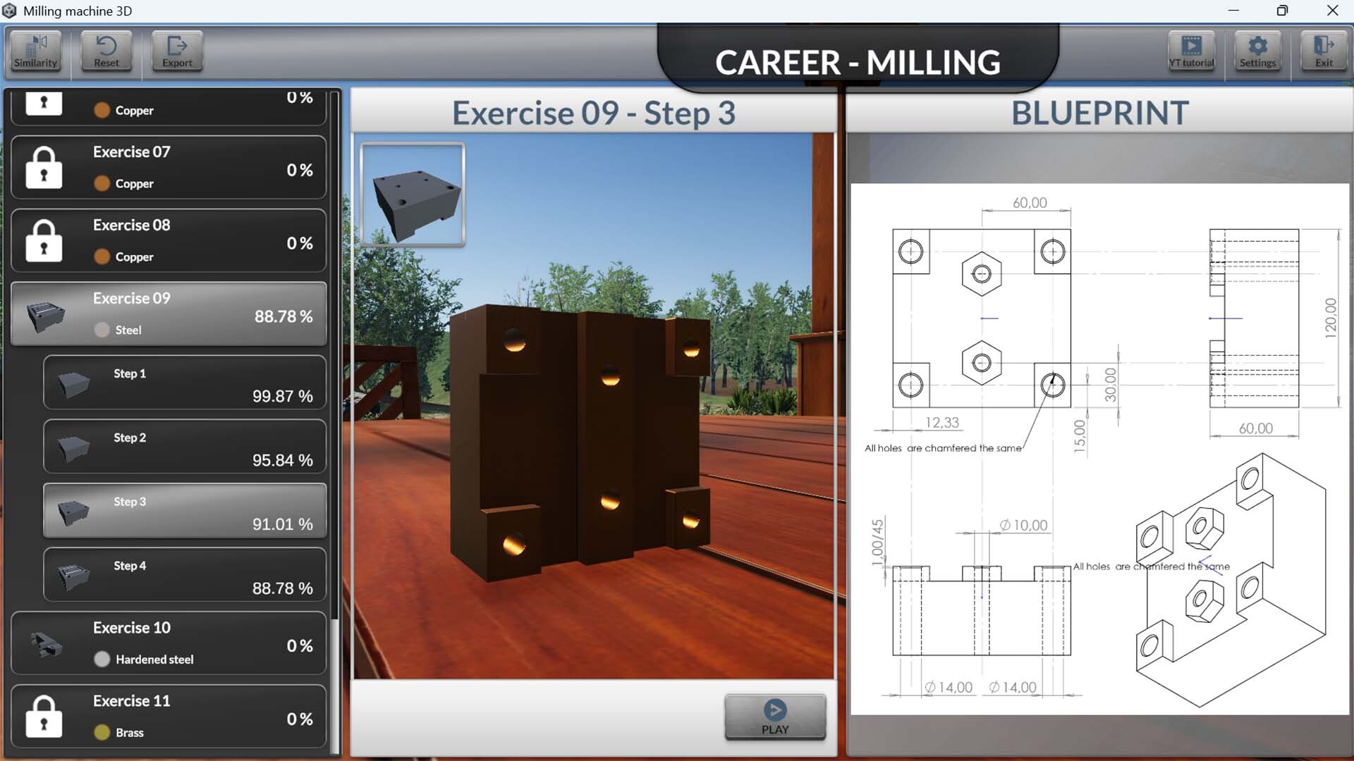 Milling machine simulator Featured Screenshot #1