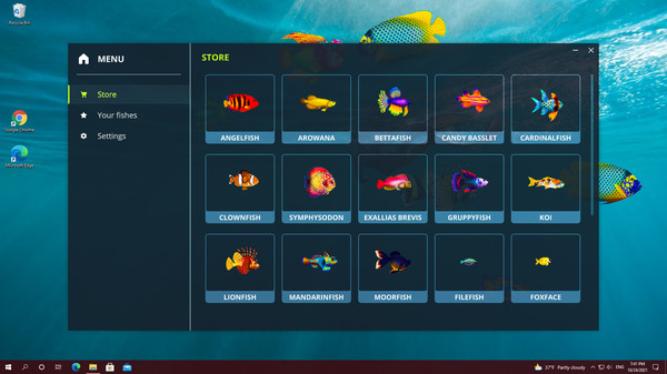 Screenshot z Virtual Aquarium - Overlay Desktop Game Screenshot z Virtual Aquarium - Overlay Desktop Game
