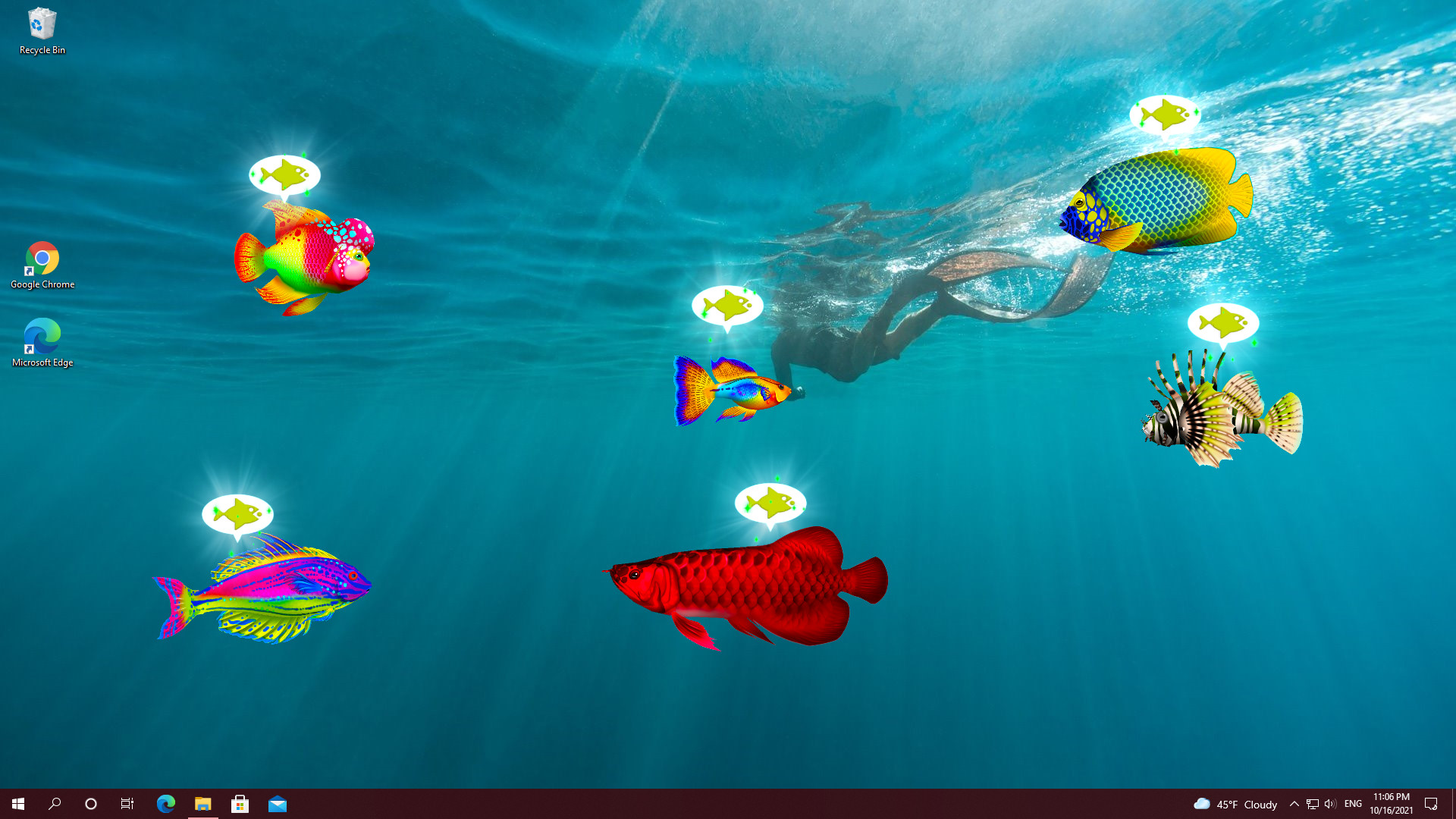#2. Virtual Aquarium - Overlay Desktop Game (Steam) 来自: Overlay Games