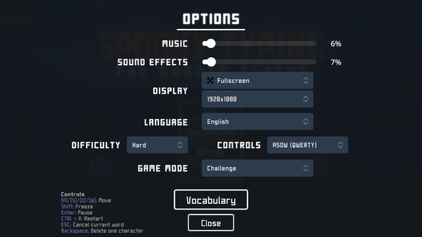 Screenshot z Spooky Typing: The Ghost Plague
