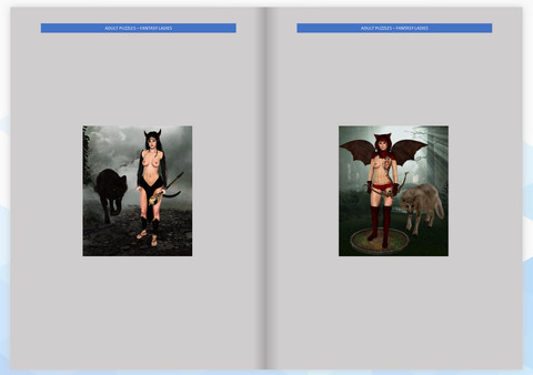 Adult Puzzles - Fantasy Ladies ArtBook